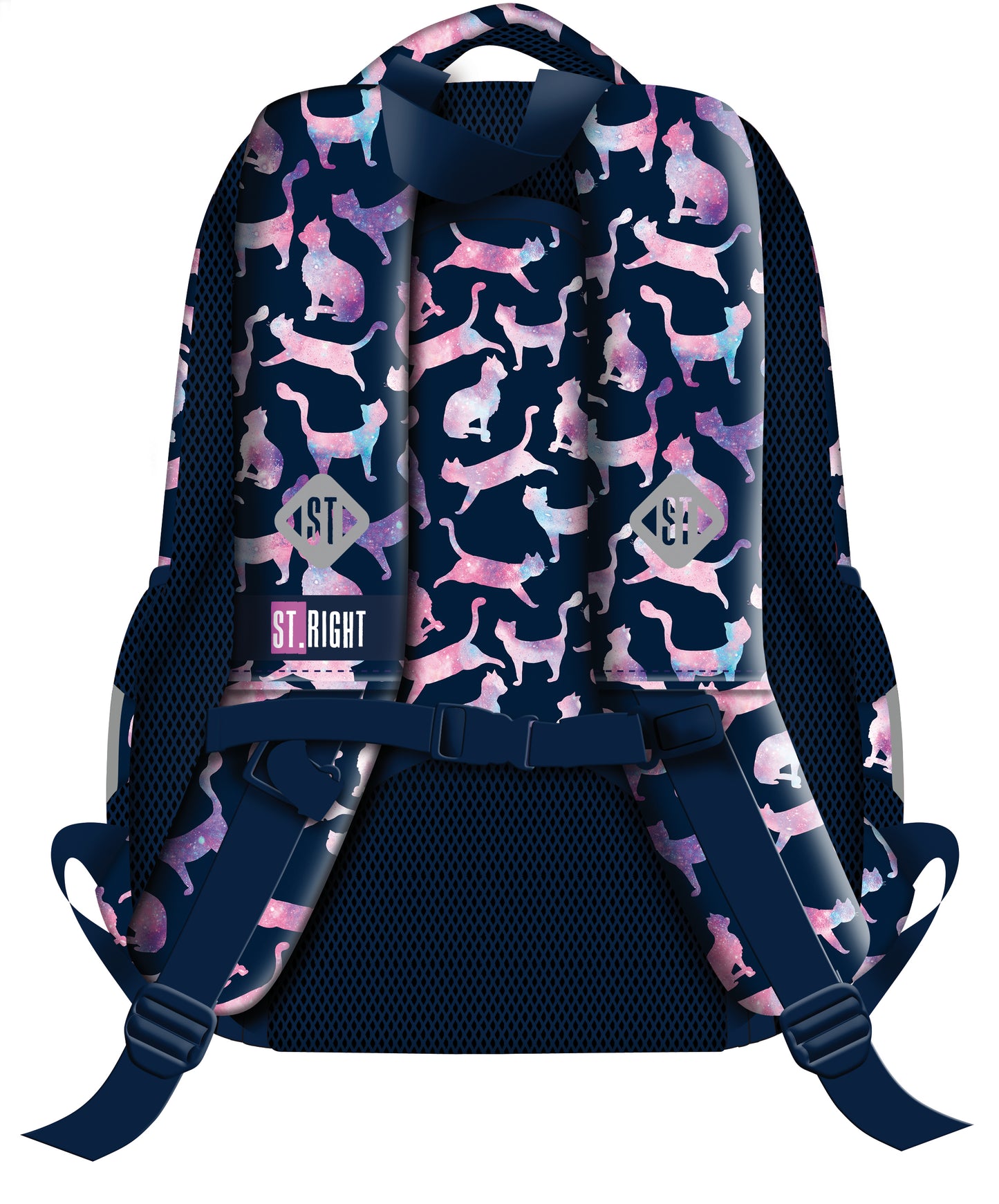 COSMIC CATS 3-compartment backpack 39x27x17 cm