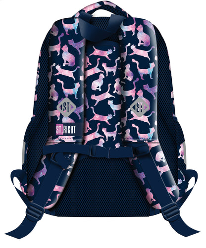 COSMIC CATS 3-compartment backpack 39x27x17 cm