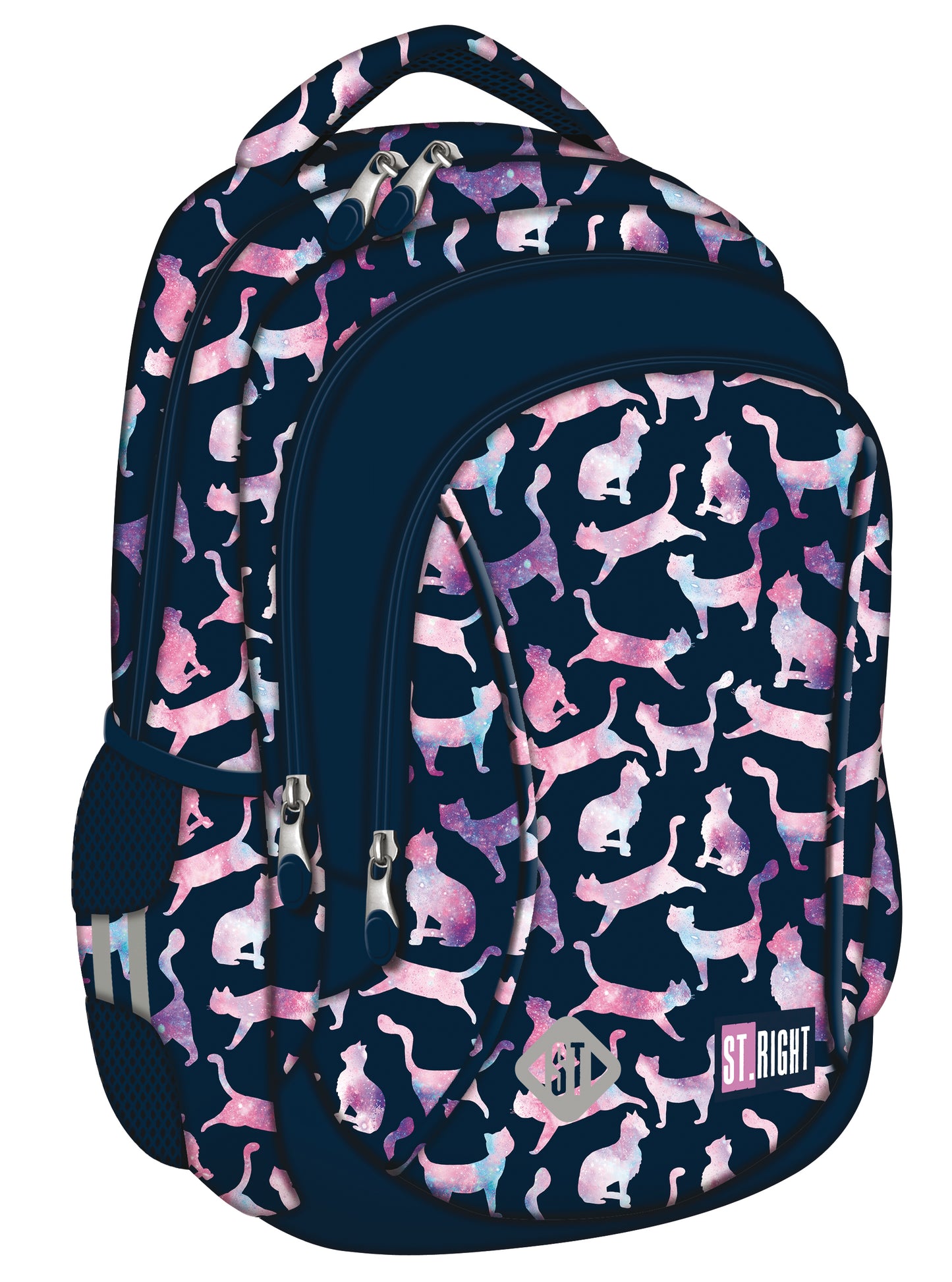 COSMIC CATS 3-compartment backpack 39x27x17 cm