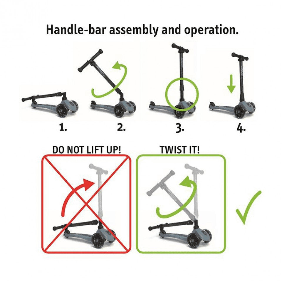 Highwaykick 3 LED Kiwi Scooter (3+ years)