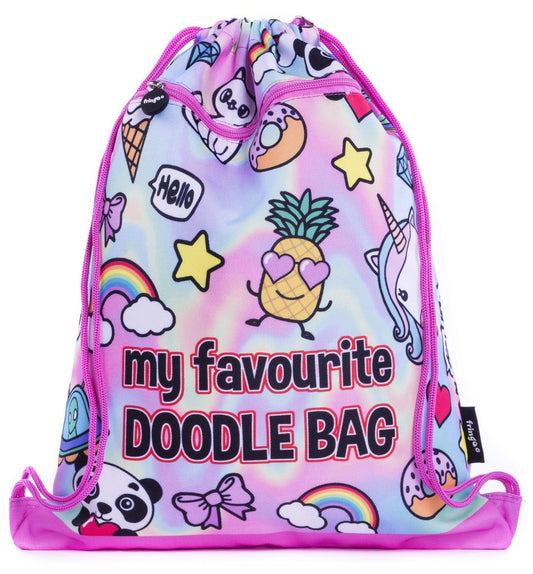 Holo Doodles Drawstring Bag
