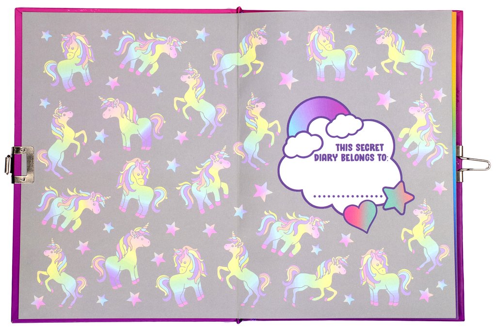 Light Up Diary Unicorn Ombre