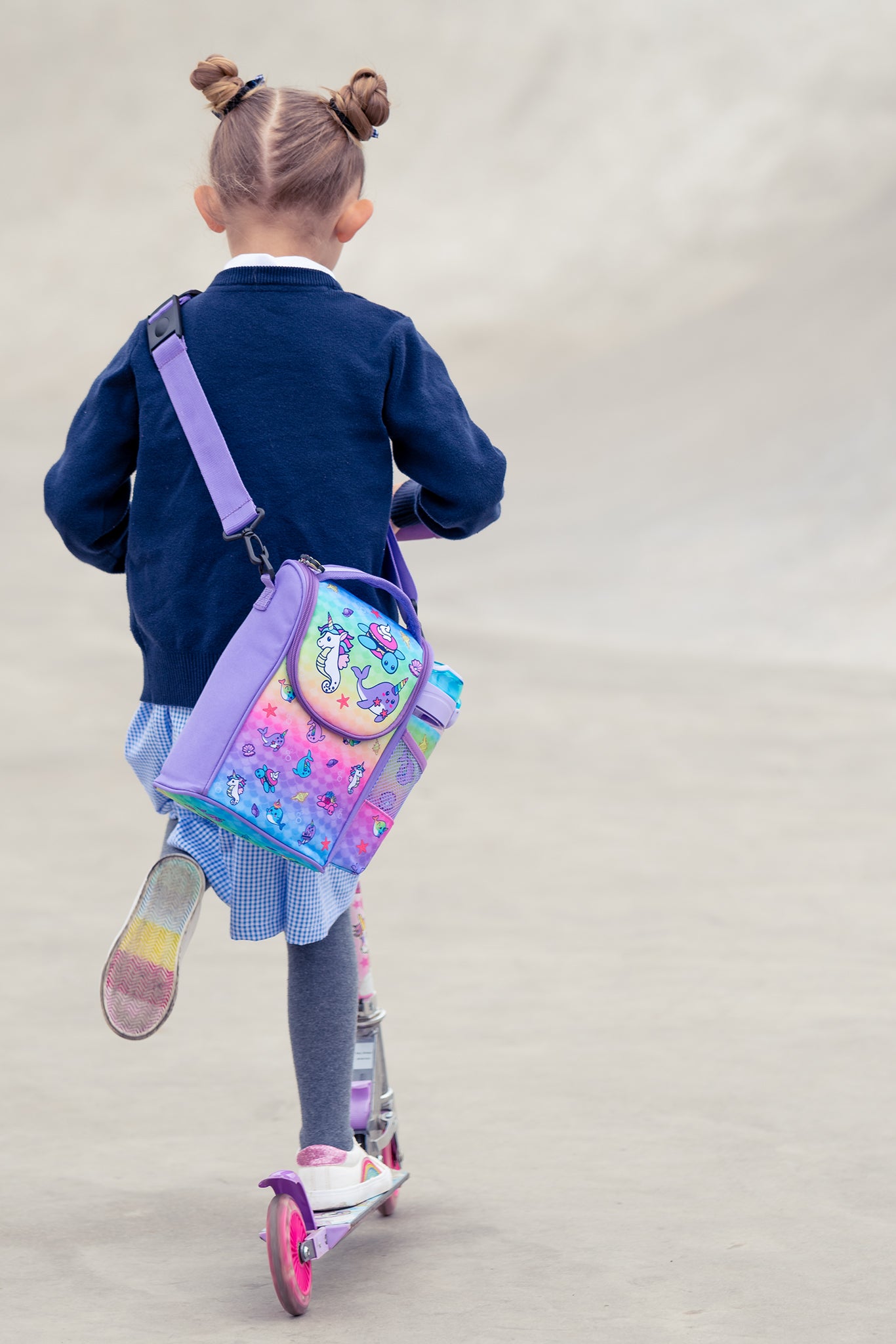 Narwhal and Seahorse Strap Lunch Bag