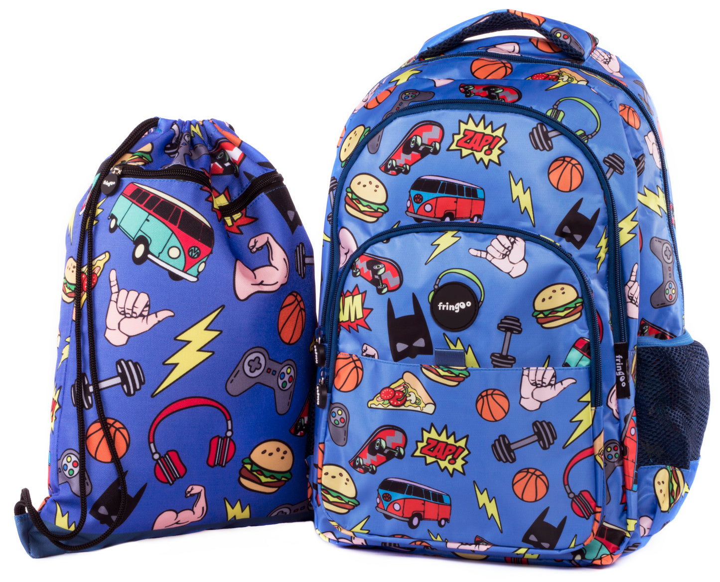 Doodles Boy Multi Compartment Backpack