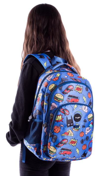 Doodles Boy Multi Compartment Backpack