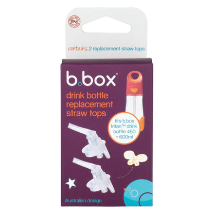 b.box Tritan Bottle replacement straw tops (pack of 2)