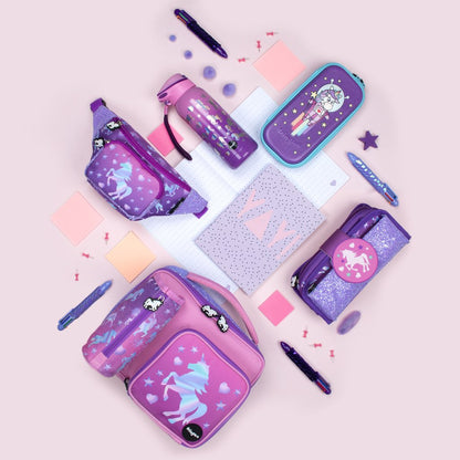 Unicorn Ombre Silicone Patch Pencil Case