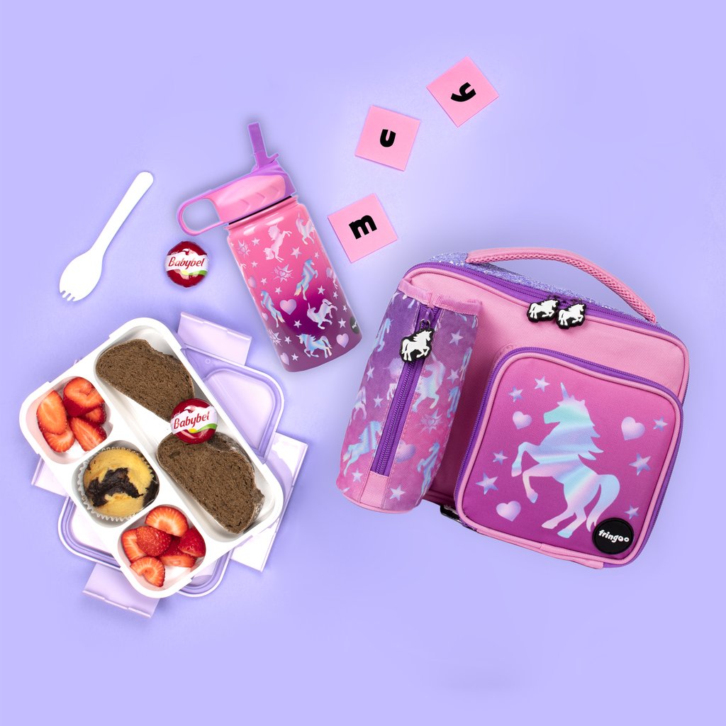 Unicorn Ombre Stainless Steel Bottle with Straw 350ml