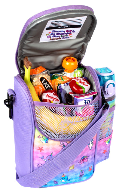 Narwhal and Seahorse Strap Lunch Bag