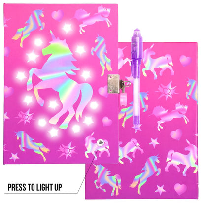 Light Up Diary Unicorn Ombre