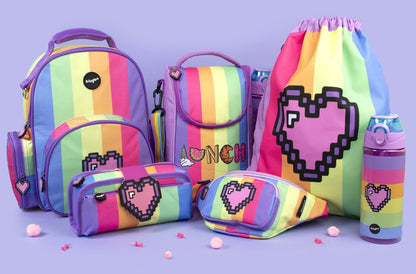Pixel Heart Drawstring Bag