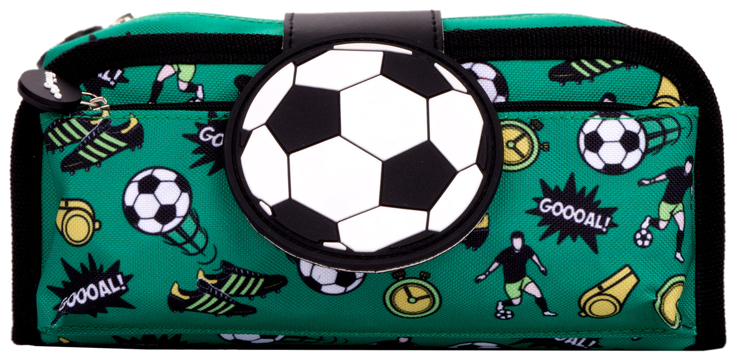Football Silicone Patch Pencil Case