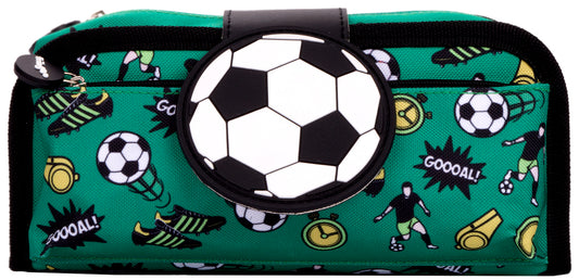 Football Silicone Patch Pencil Case