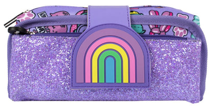 Rainbow Smile Silicone Patch Pencil Case