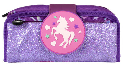 Unicorn Ombre Silicone Patch Pencil Case