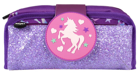 Unicorn Ombre Silicone Patch Pencil Case