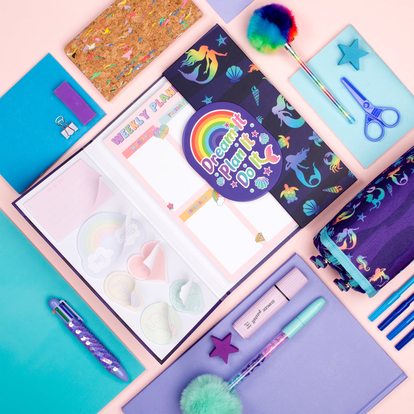 Purple Mermaids Magnetic Planner